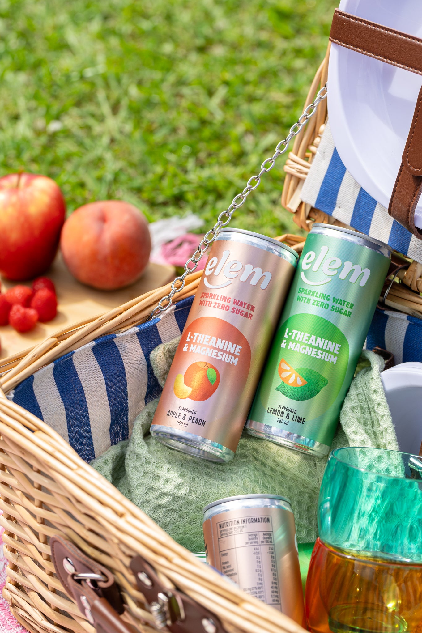 Elem Apple & Peach Functional Sparkling Water
