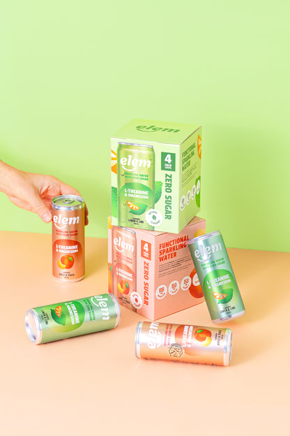Elem Apple & Peach Functional Sparkling Water