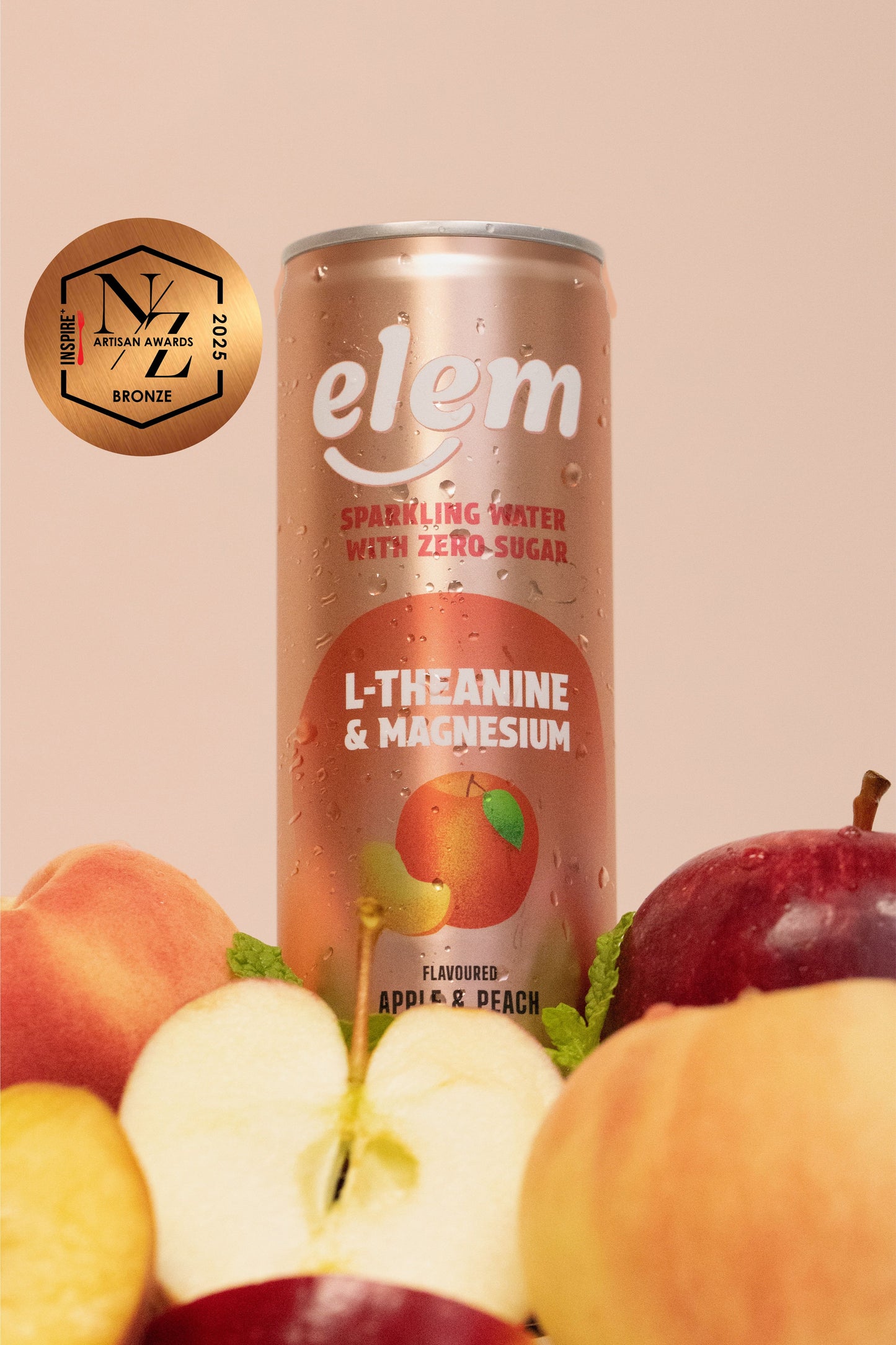 Elem Apple & Peach Functional Sparkling Water